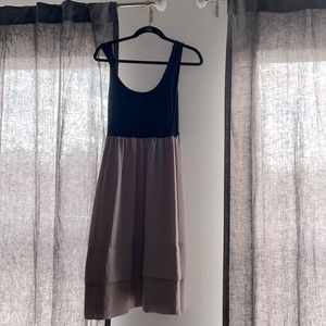Two-Tone Midi Dress